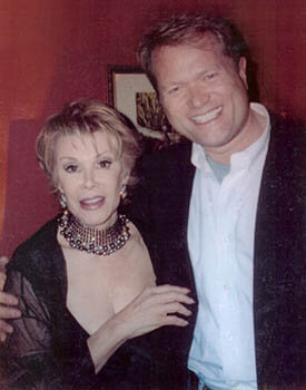 Joan Rivers and Jim Dykes in New York City